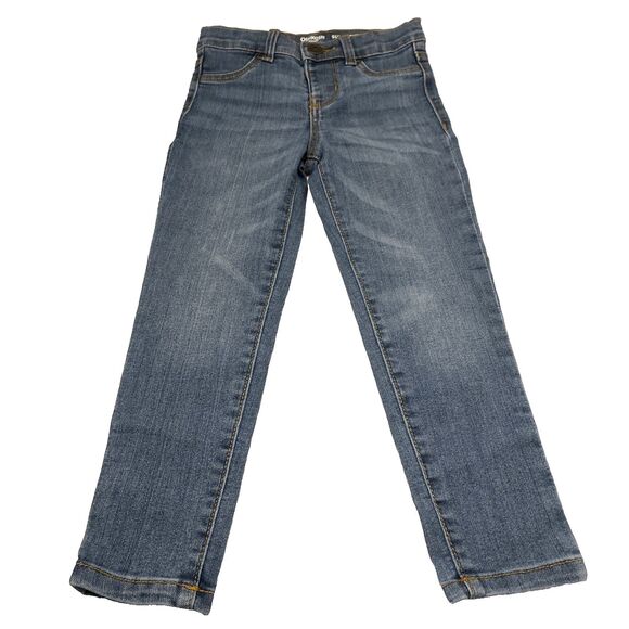 Osh Kosh B'gosh Super Skinny Jeans Girls Size 4T Toddler Elastic Waist Stretch - Picture 1 of 5
